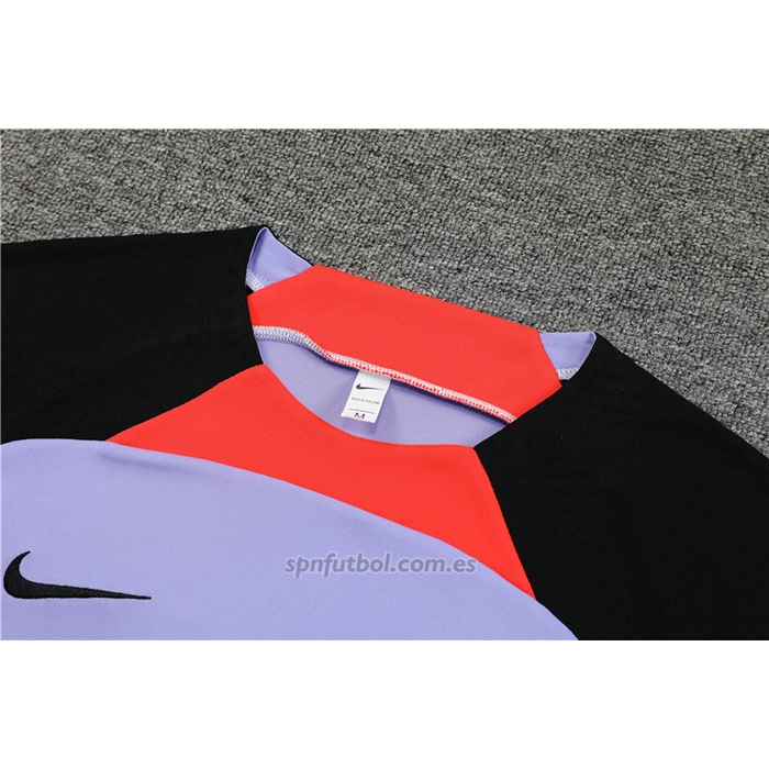 Chandal del Liverpool Manga Corta 2022-2023 Purpura - Pantalon Corto